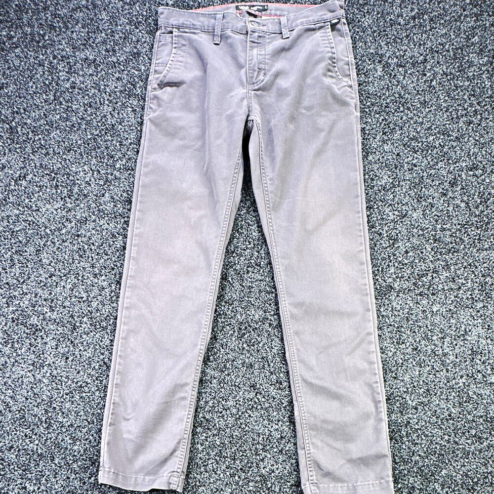 VANS Men's Chino Pants Gray Size 30 Regular Flat Front Solid Pockets